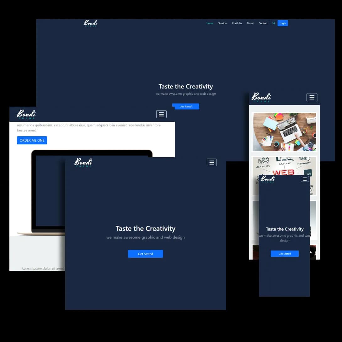 Bondi landing page